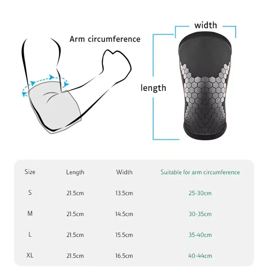 7Mm Neoprene Elbow Brace For Weightlifting Compression Arm Sleeve For Powerlifting & Fitness