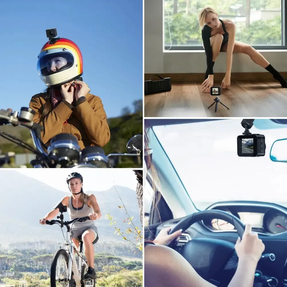 A35 Waterproof Hd 1080p Sports Action Wireless Camerabike Car Dvr Drive Recorder with Stands