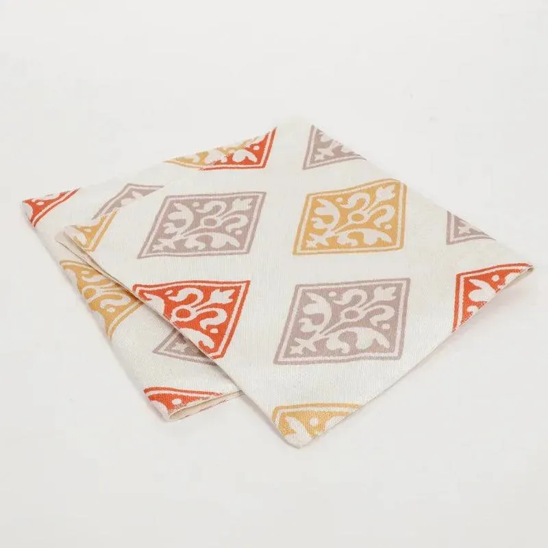 Abstract Cotton Polyester Printed Table Runner |  54 x 14 Inches