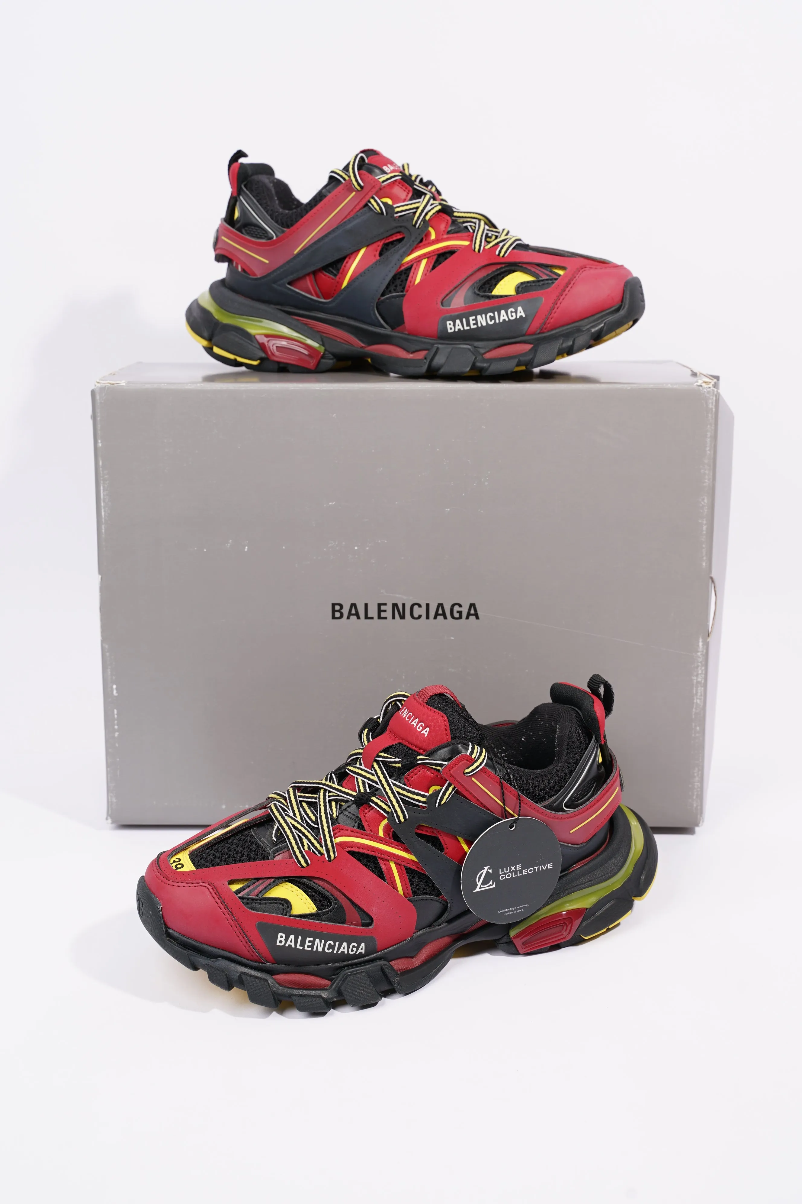 Balenciaga Mens Track Red / Yellow / Black EU 39 / UK 5