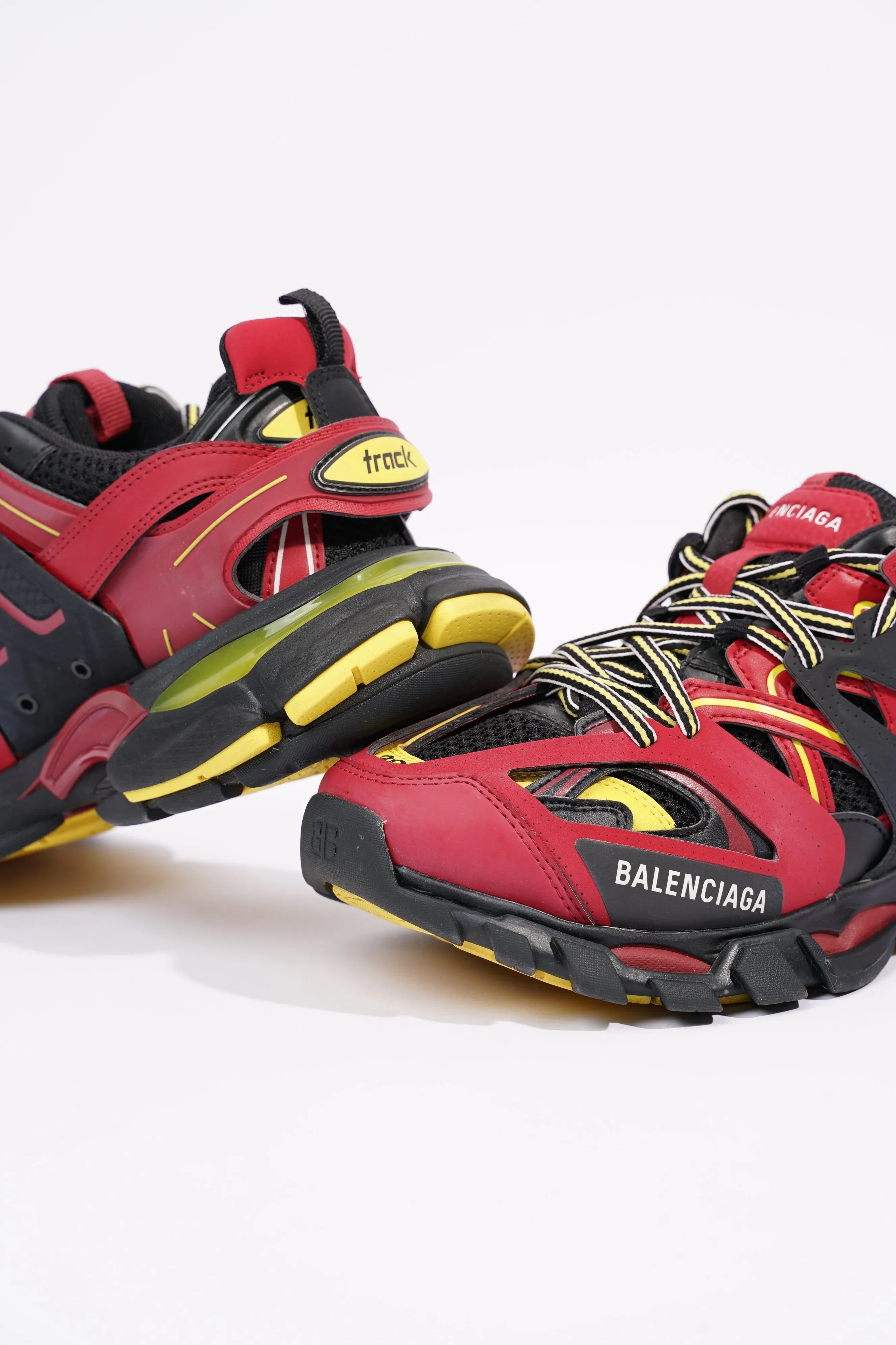 Balenciaga Mens Track Red / Yellow / Black EU 39 / UK 5