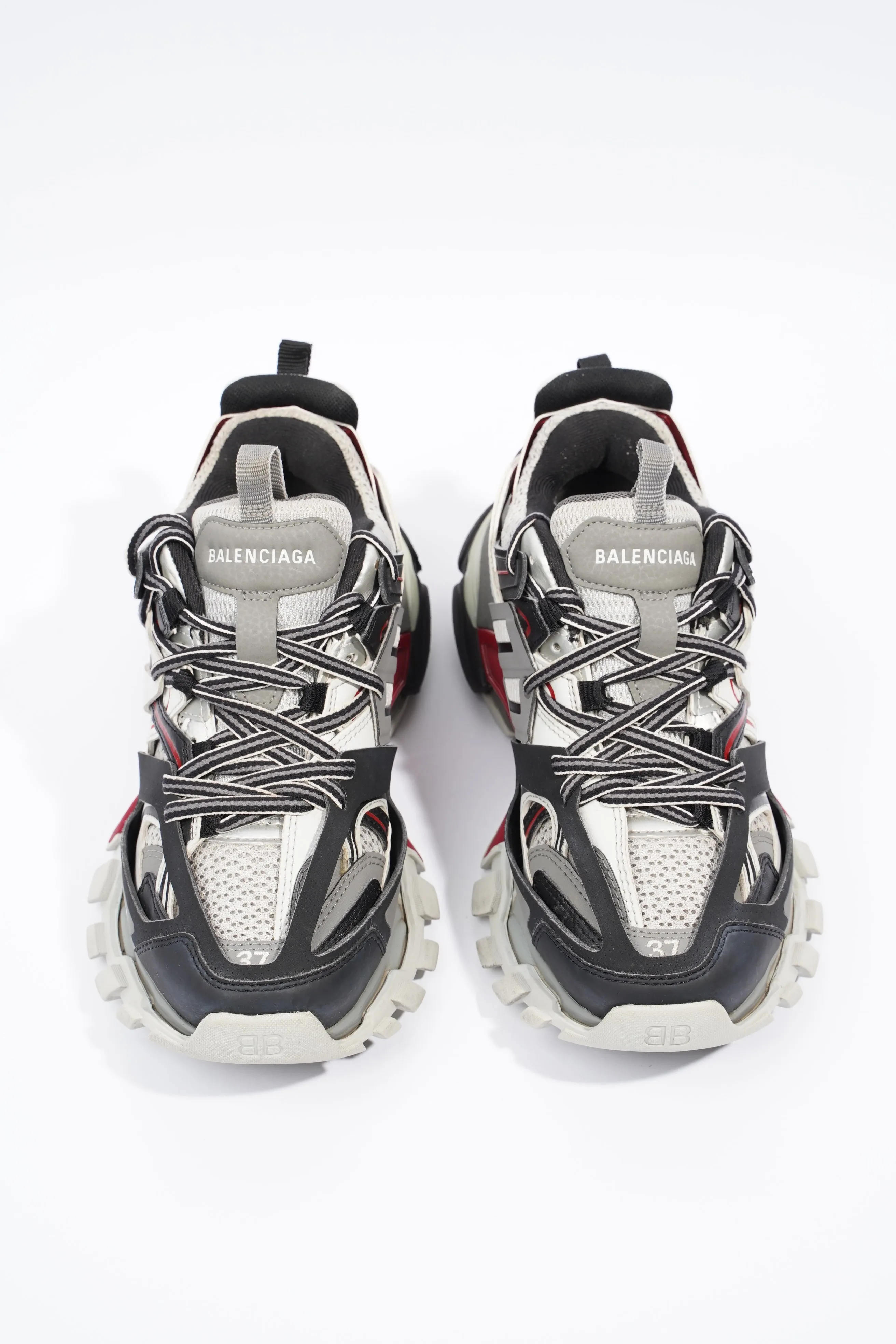 Balenciaga Track Grey / Black / Red Mesh EU 37 UK 4