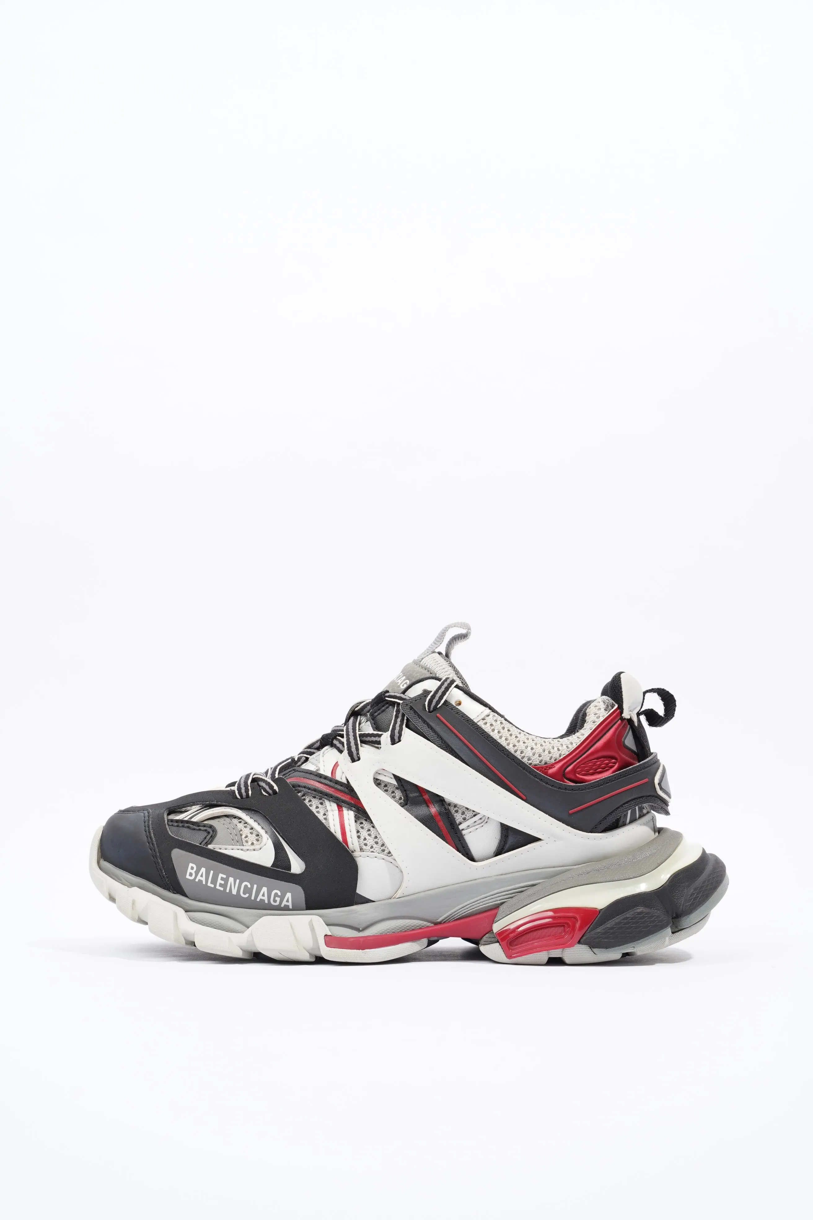 Balenciaga Track Grey / Black / Red Mesh EU 37 UK 4