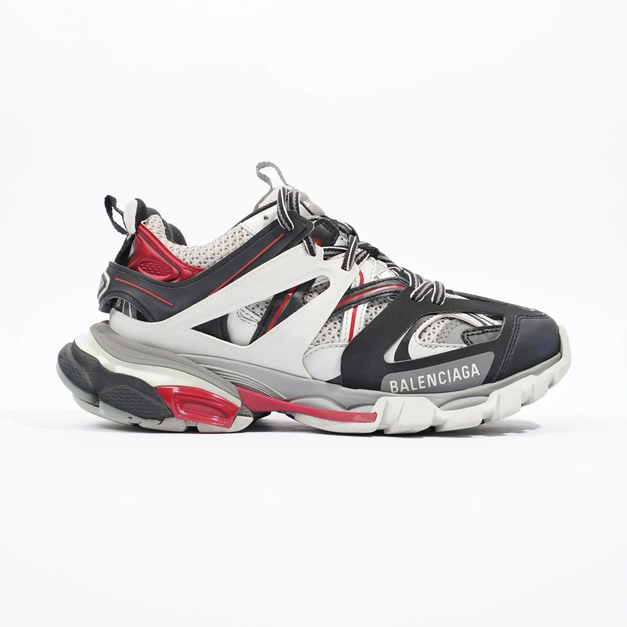 Balenciaga Track Grey / Black / Red Mesh EU 37 UK 4