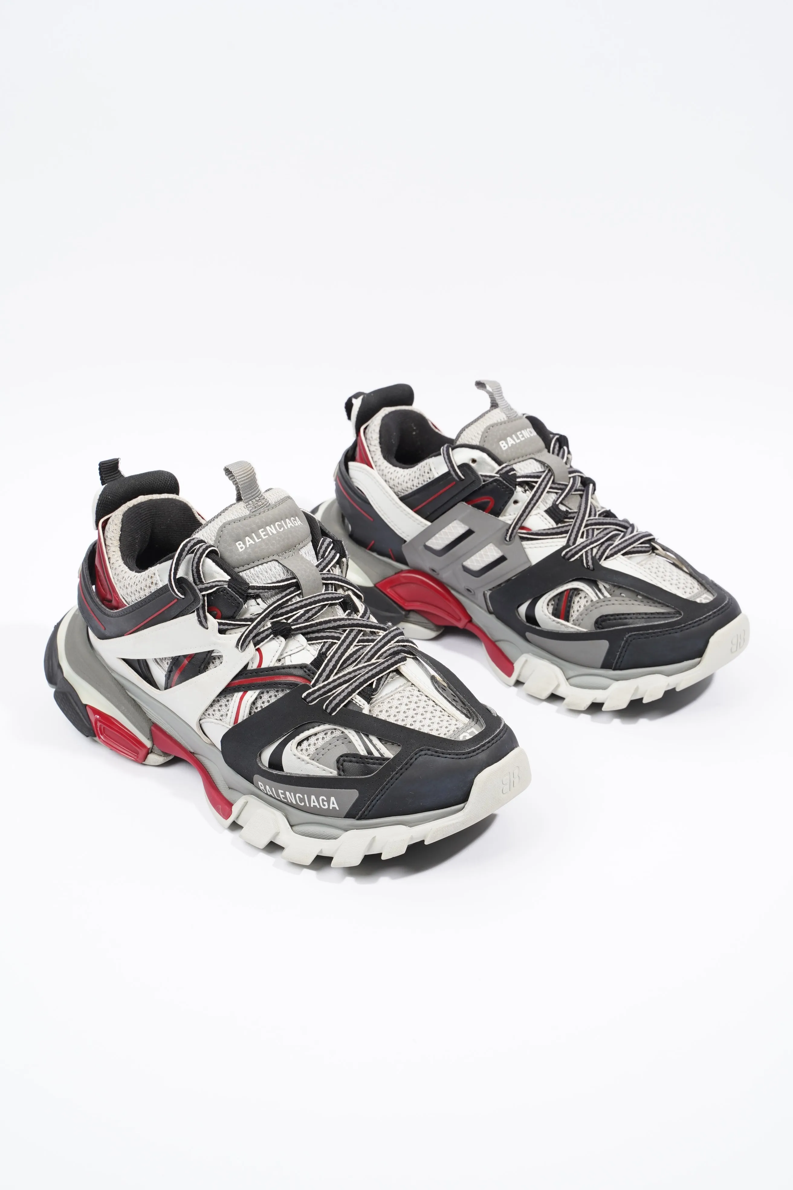 Balenciaga Track Grey / Black / Red Mesh EU 37 UK 4