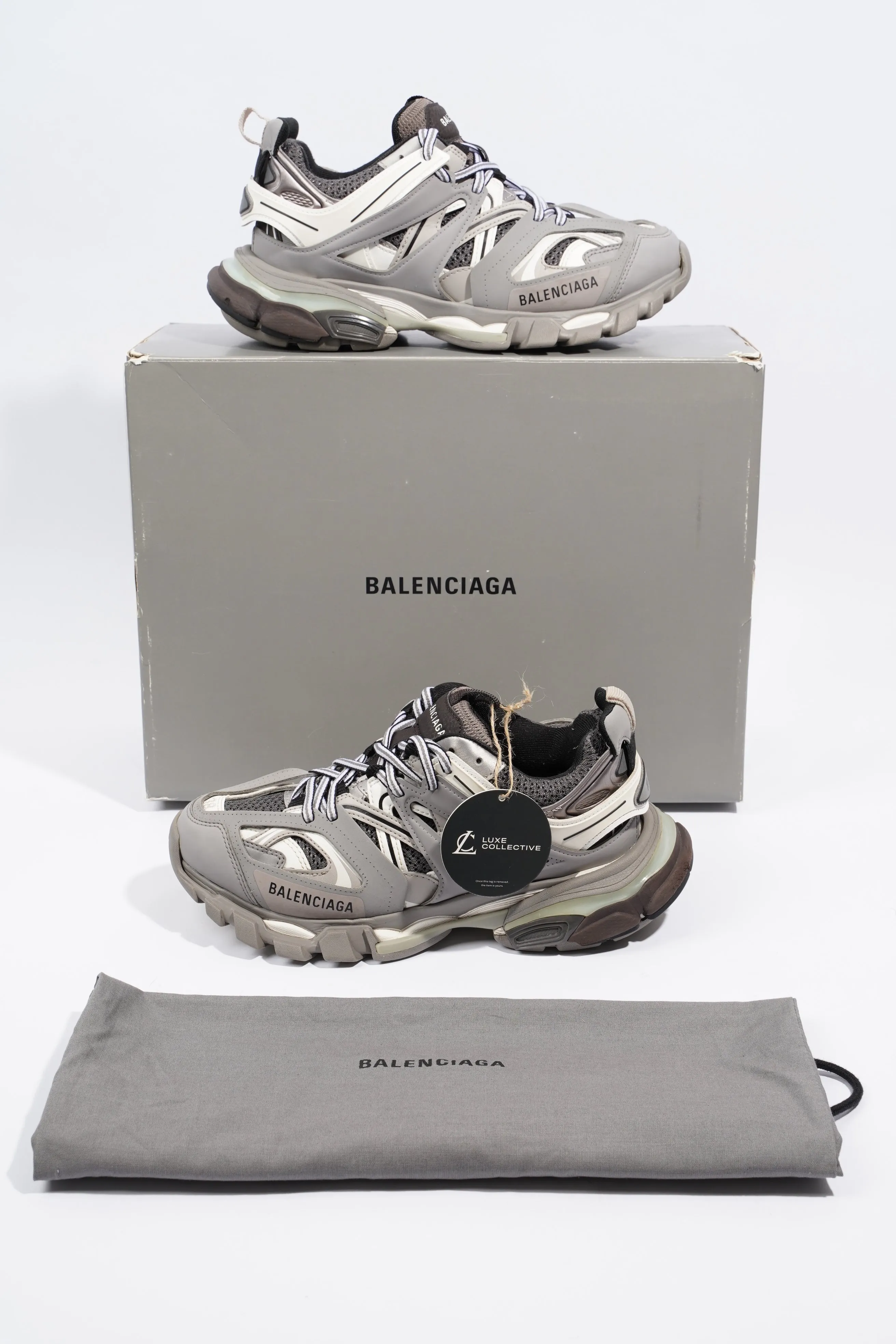 Balenciaga Track Grey / White / Black Mesh EU 38 UK 5