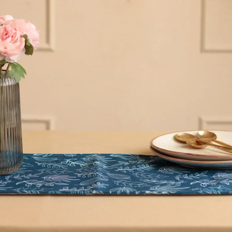 Breezy, Blue & White Table Runner | 12 x 72 inches