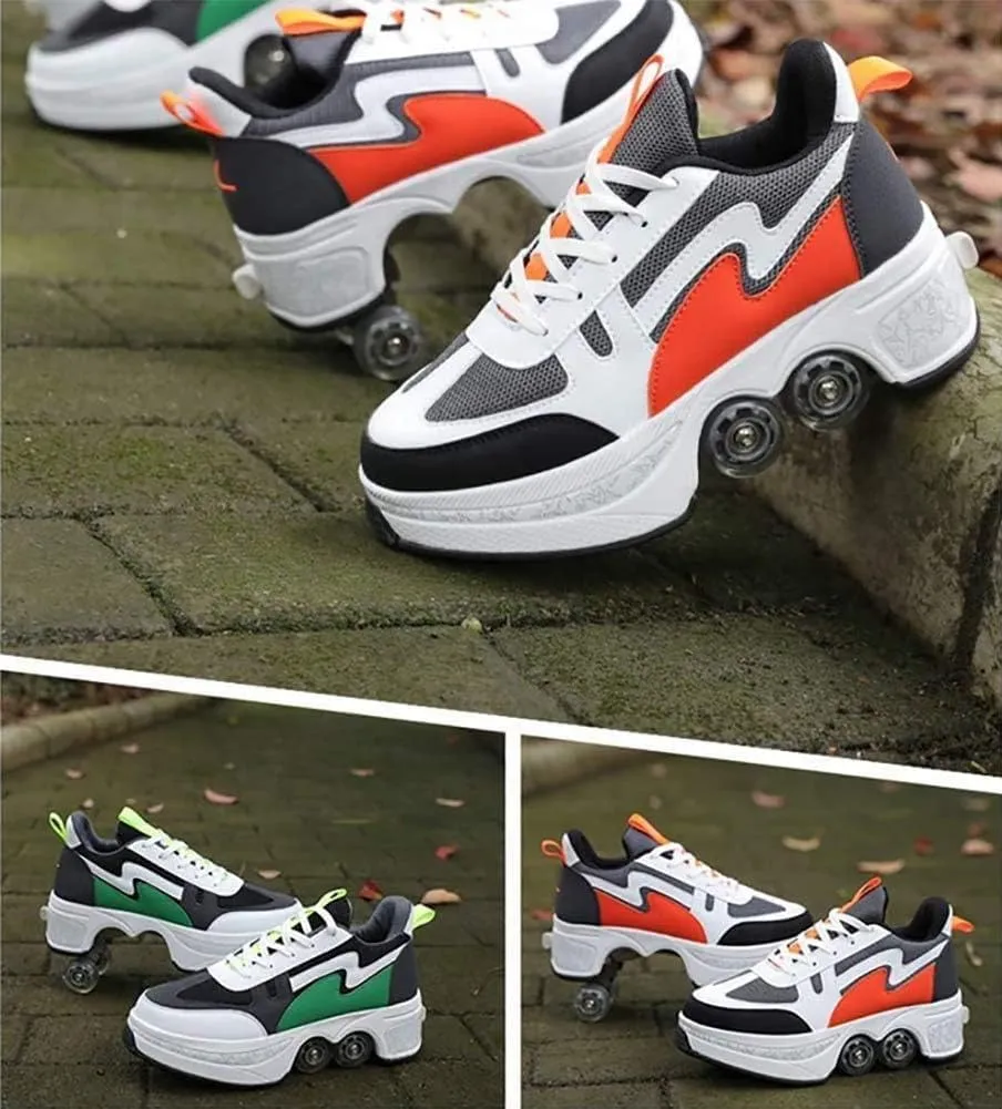 Bring R?der Sports Roller Skates Can Retractable Technology Fashion Puller Roller Running Outdoor Training Children Youth Holiday Gifts