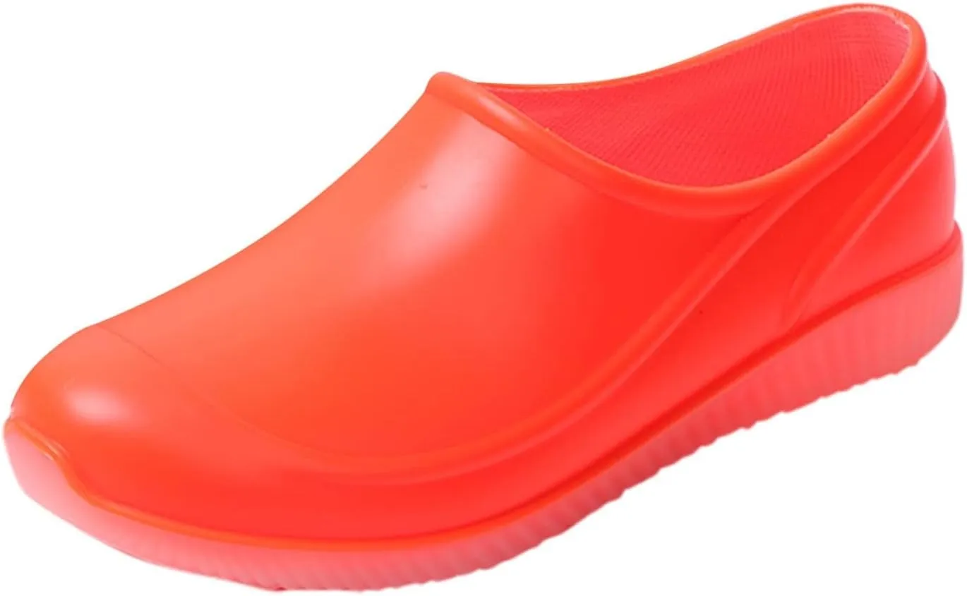 Chef Shoes Mens Womens Lightweight Non-Slip Work Shoes Slip On Waterproof Garden Clogs Walking Mules Platform Slippers Casual Footwear Outdoor Comfortable Loafers for Kitchens