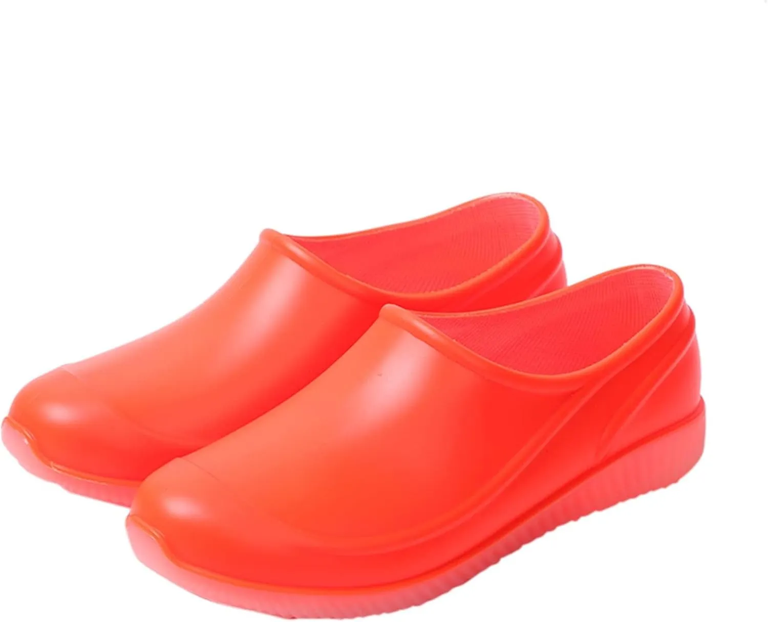 Chef Shoes Mens Womens Lightweight Non-Slip Work Shoes Slip On Waterproof Garden Clogs Walking Mules Platform Slippers Casual Footwear Outdoor Comfortable Loafers for Kitchens