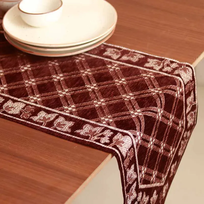 Chennile Delight Polyester Table Runner | 13X72 inch