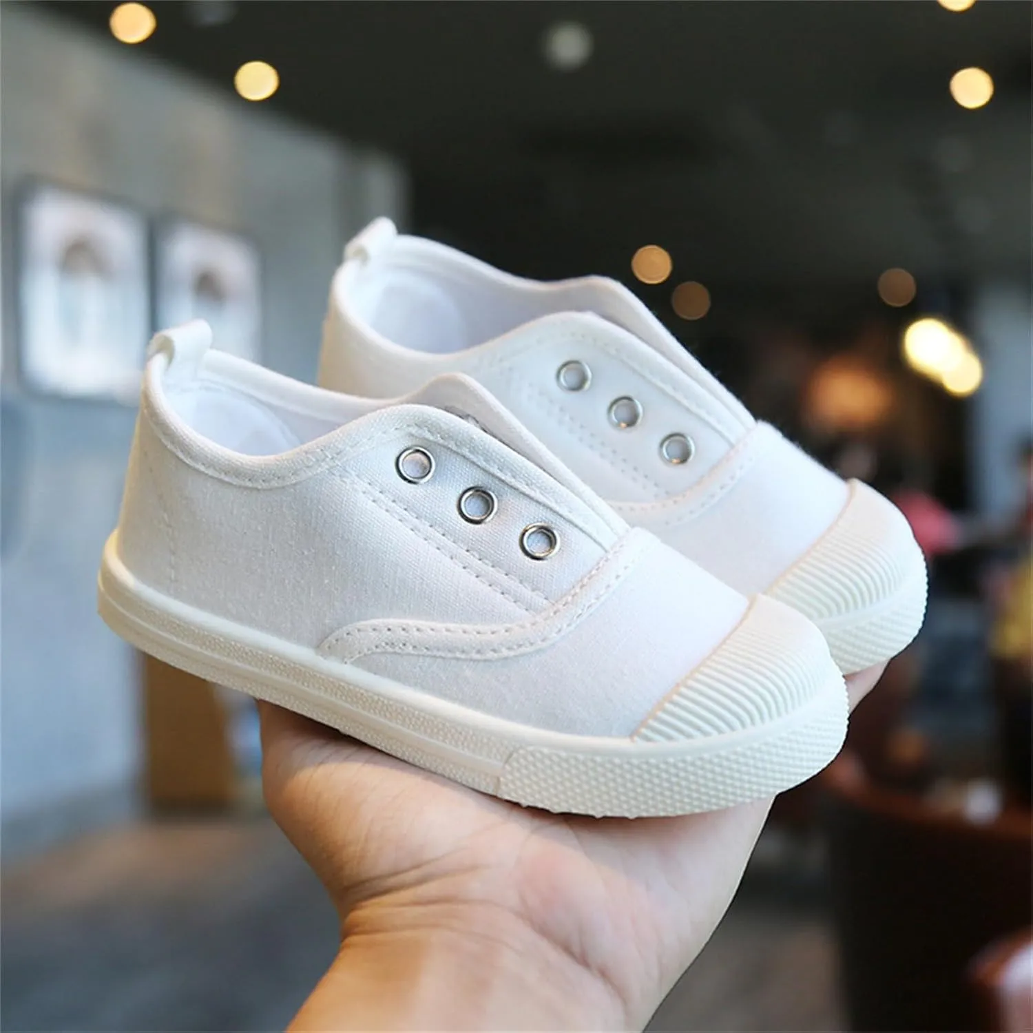 Children's Canvas Shoes Breathable Boys' and Girls' Shoes Indoor Children's Shoes Toddler Girls Running Shoes Size 13