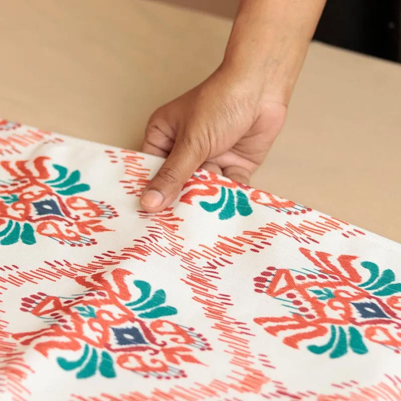 Classy Bright Traditional Floral Print Table Runner | 72 x 12 inches
