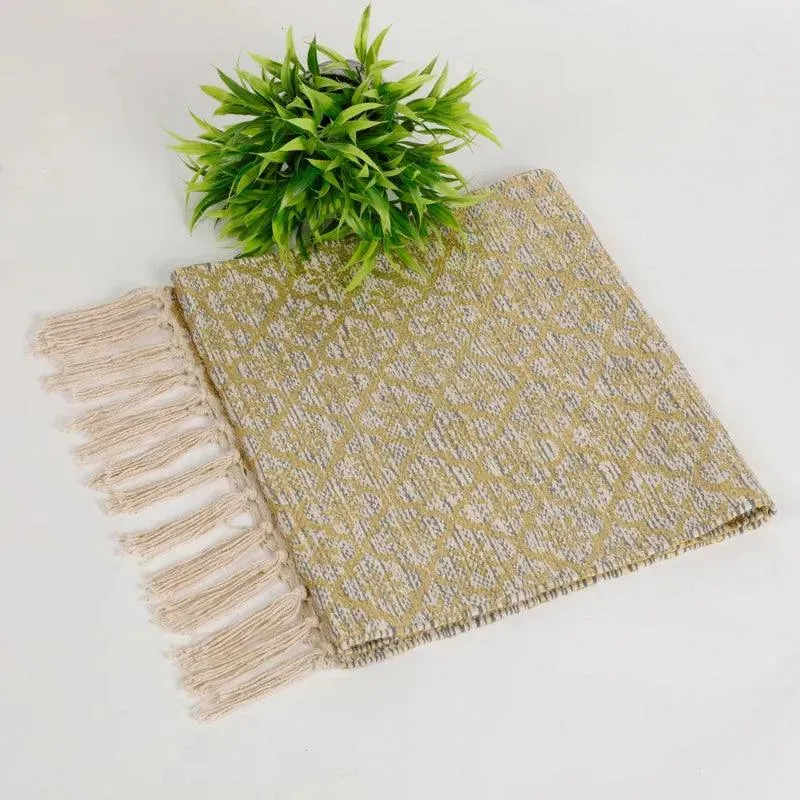 Cotton Foil Printed Table Runner | 54 x 14 inches