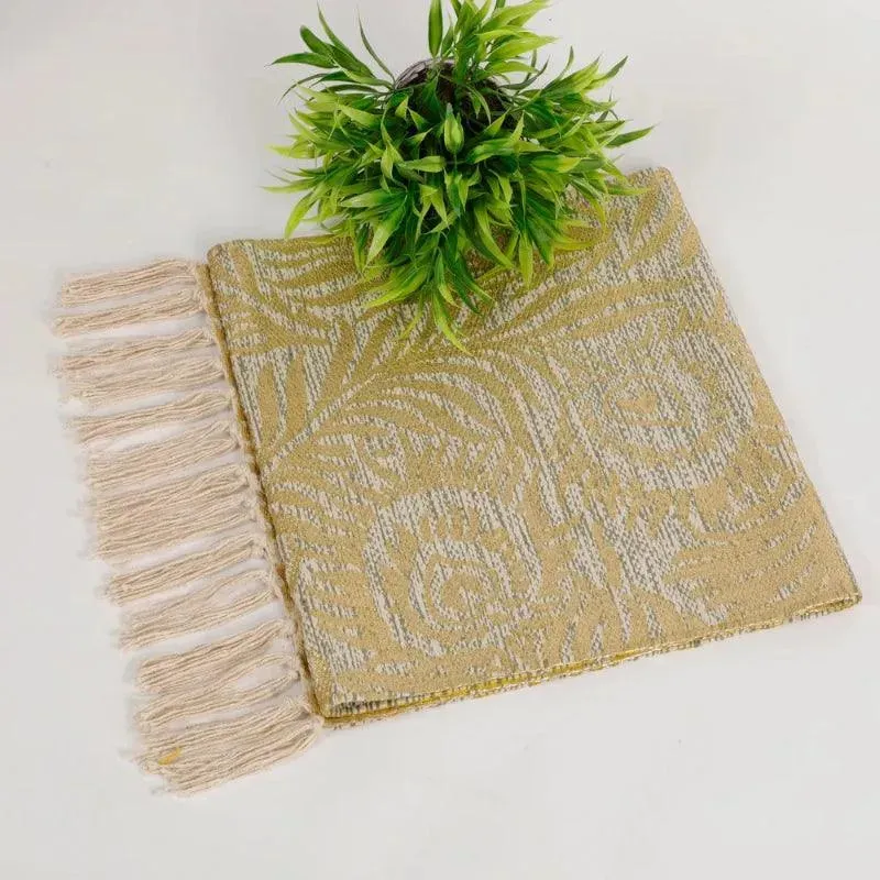 Cotton Foil Printed Table Runner | 54 x 14 inches