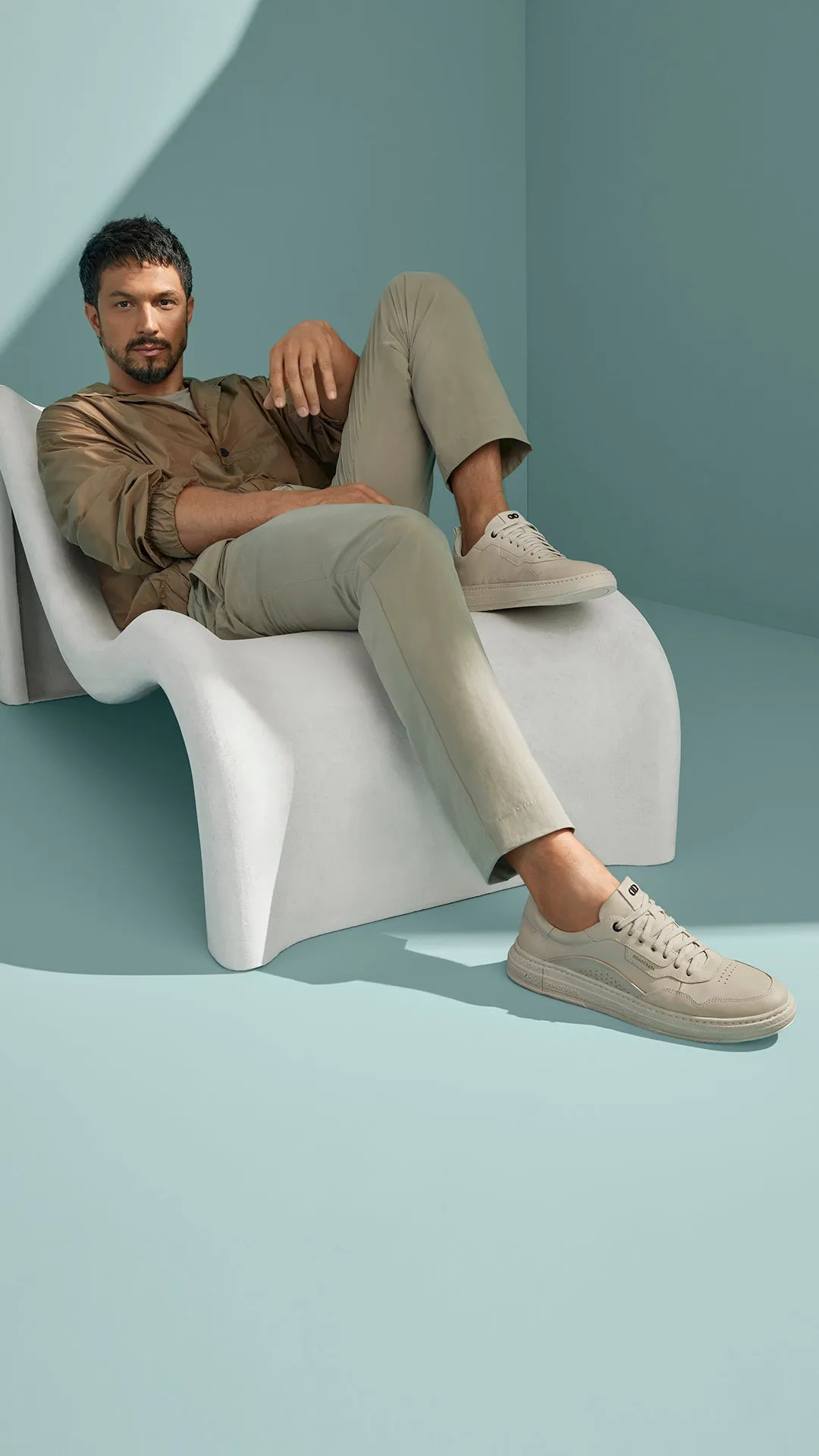 Denin City Leather Sneakers