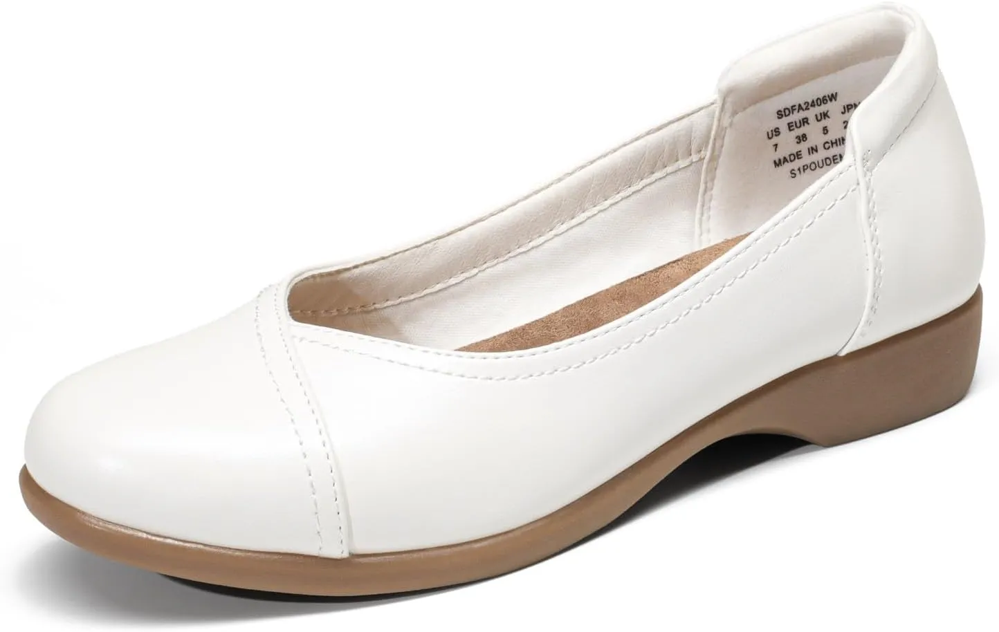 DREAM PAIRS Women's Sdfa2406w Ballet Flats
