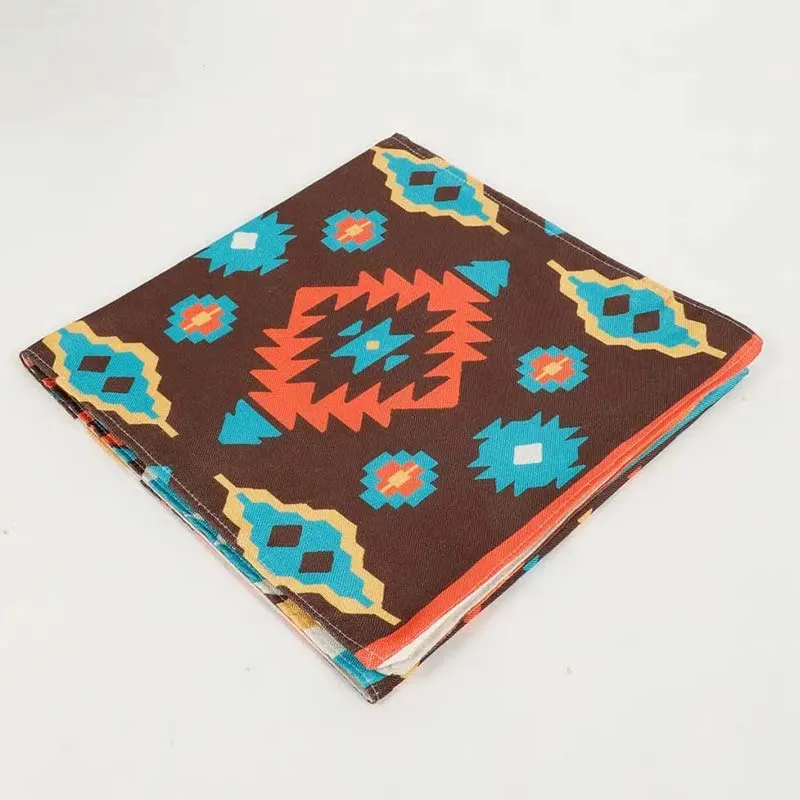 Floral Abstract Square Cotton Polyester Table Runner | 54 x 14 Inches