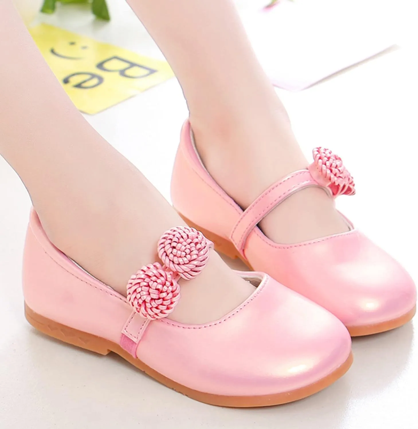 Girl's Mary Jane School Uniform Shoes Toddler Little Kid Dress Shoes Girl Ballet Flat Flower Girl Dress Toddler Shoes