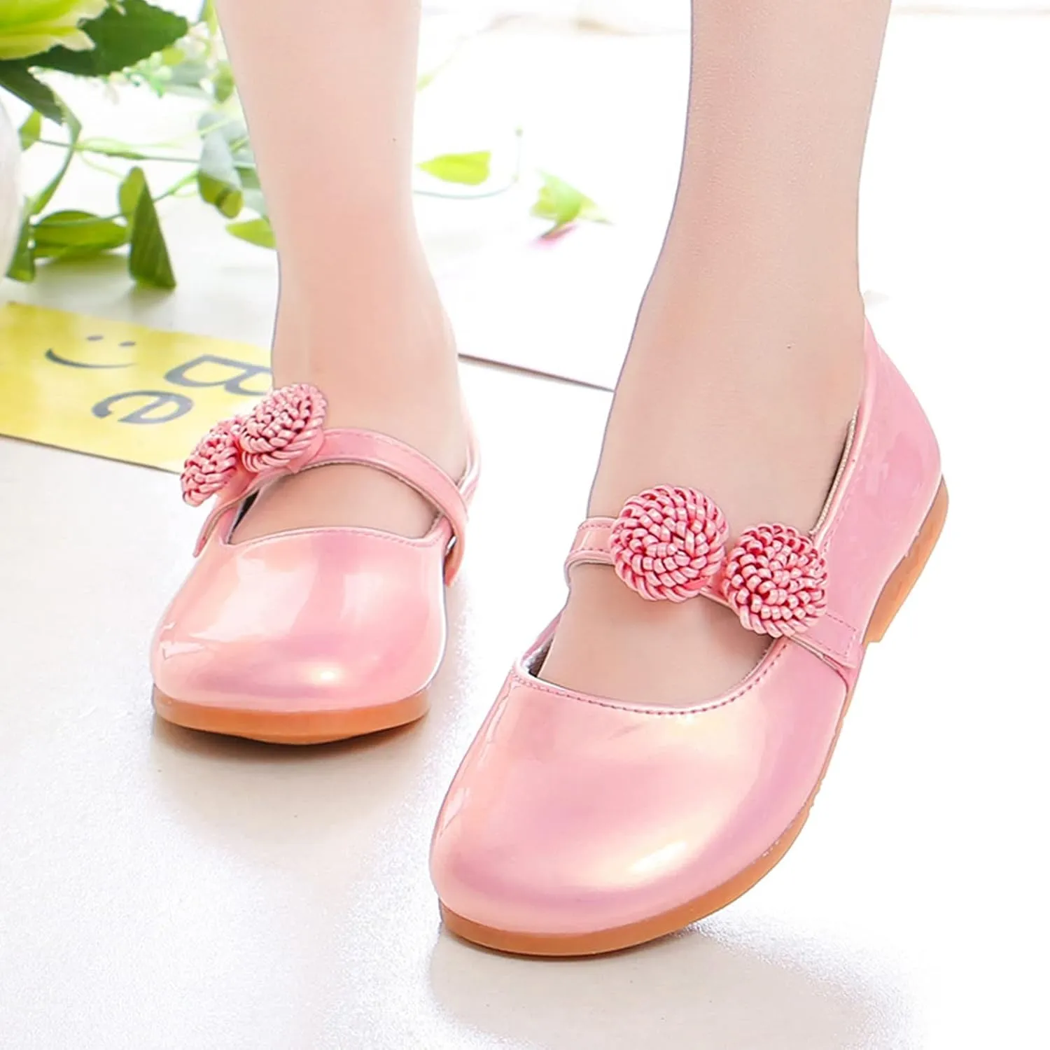 Girl's Mary Jane School Uniform Shoes Toddler Little Kid Dress Shoes Girl Ballet Flat Flower Girl Dress Toddler Shoes