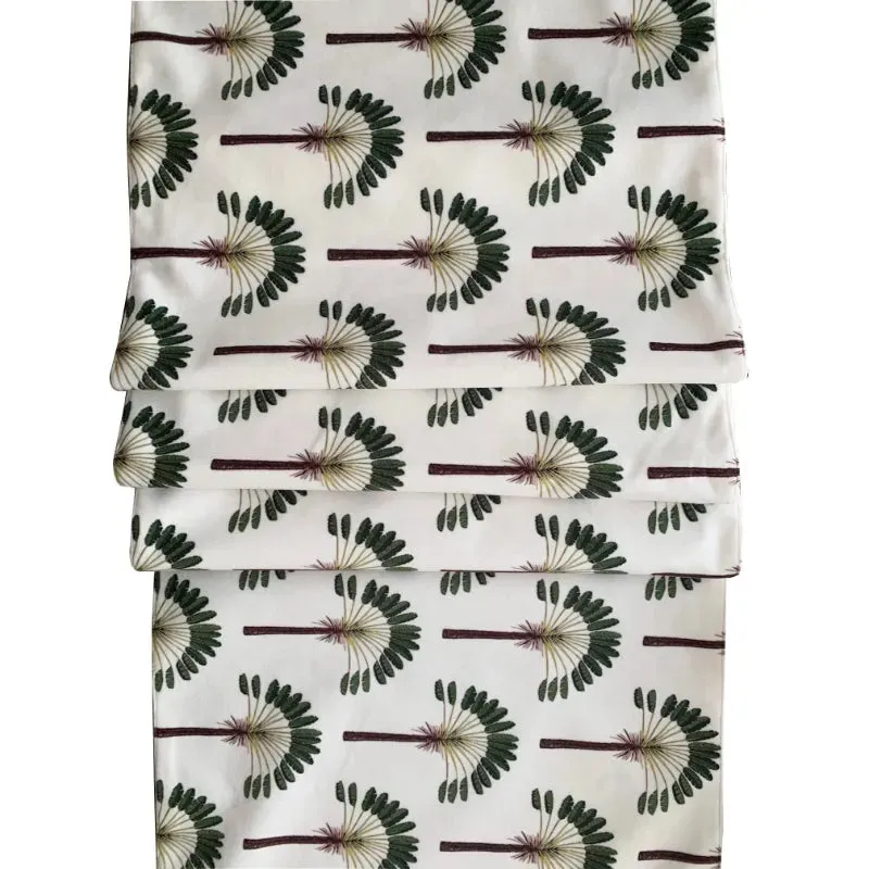 Green Palm Table Runner | 13 x 58 Inches, 13 x 72 Inches
