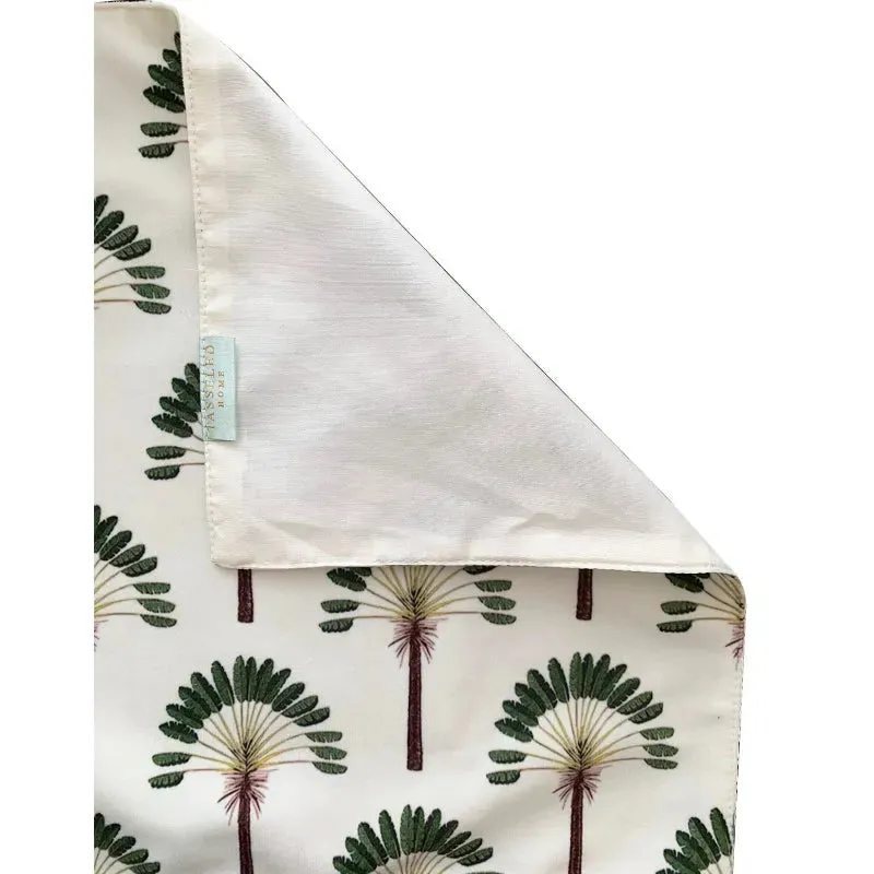Green Palm Table Runner | 13 x 58 Inches, 13 x 72 Inches