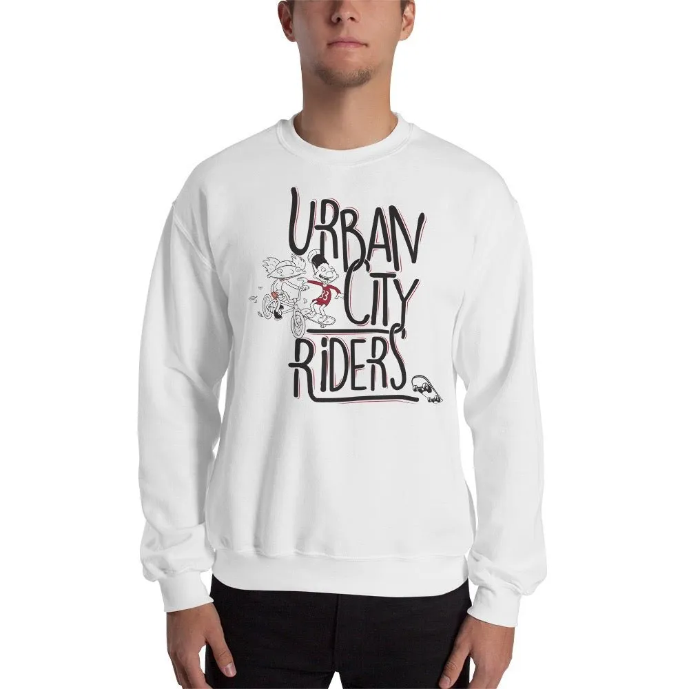 Hey Arnold! Urban City Riders Fleece Crewneck Sweatshirt