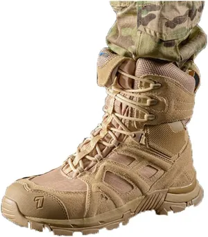High Tube Leather Mesh Breathable Combat Boot, Military Tactical Non-Slip Boots, Outdoor Climbing Desert Hiking Shoes