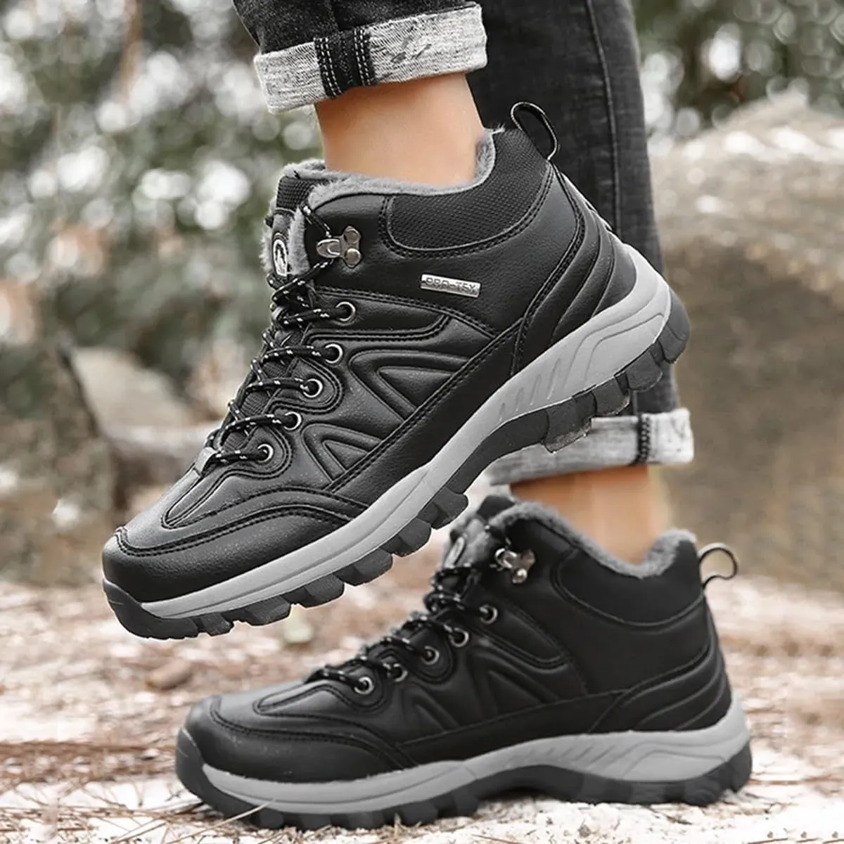 Hiking Shoes Mens Waterproof Mountain Trekking Shoes Men Breathable Walking Shoes Outdoor Sports Winter Boots