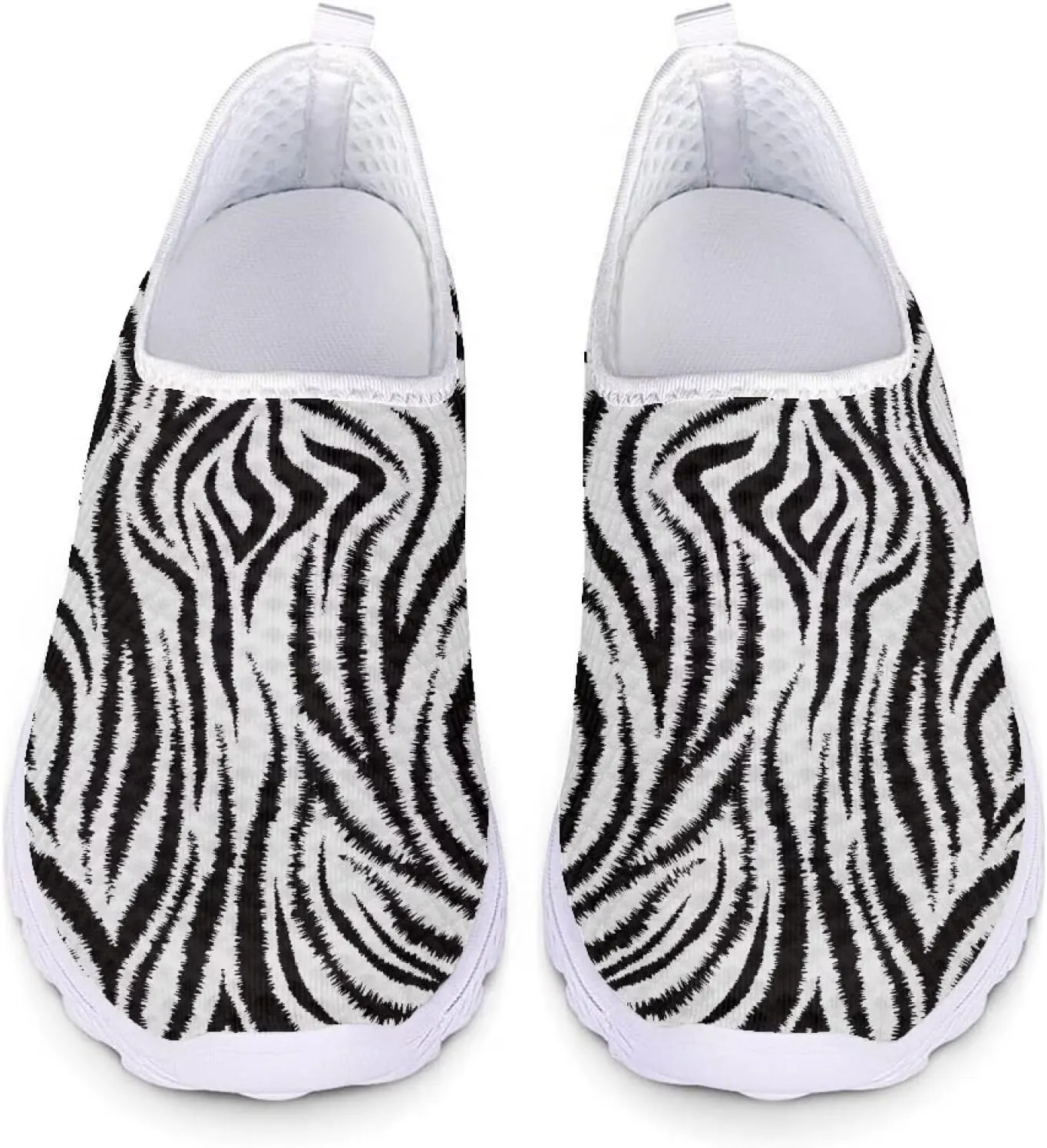 HUGS IDEA Women's Floral Mesh Slip on Shoes