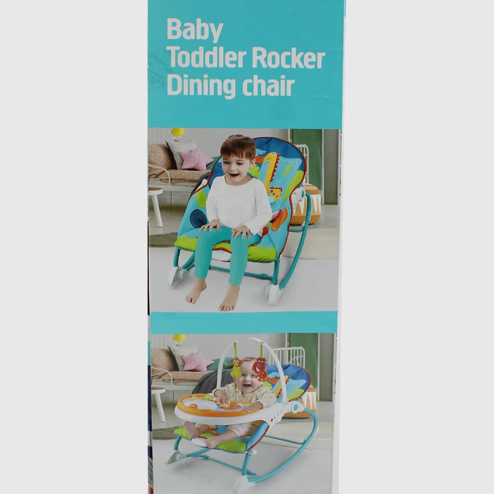 Infant To Toddler Rocker Dining Chair 3in1 (Blue)