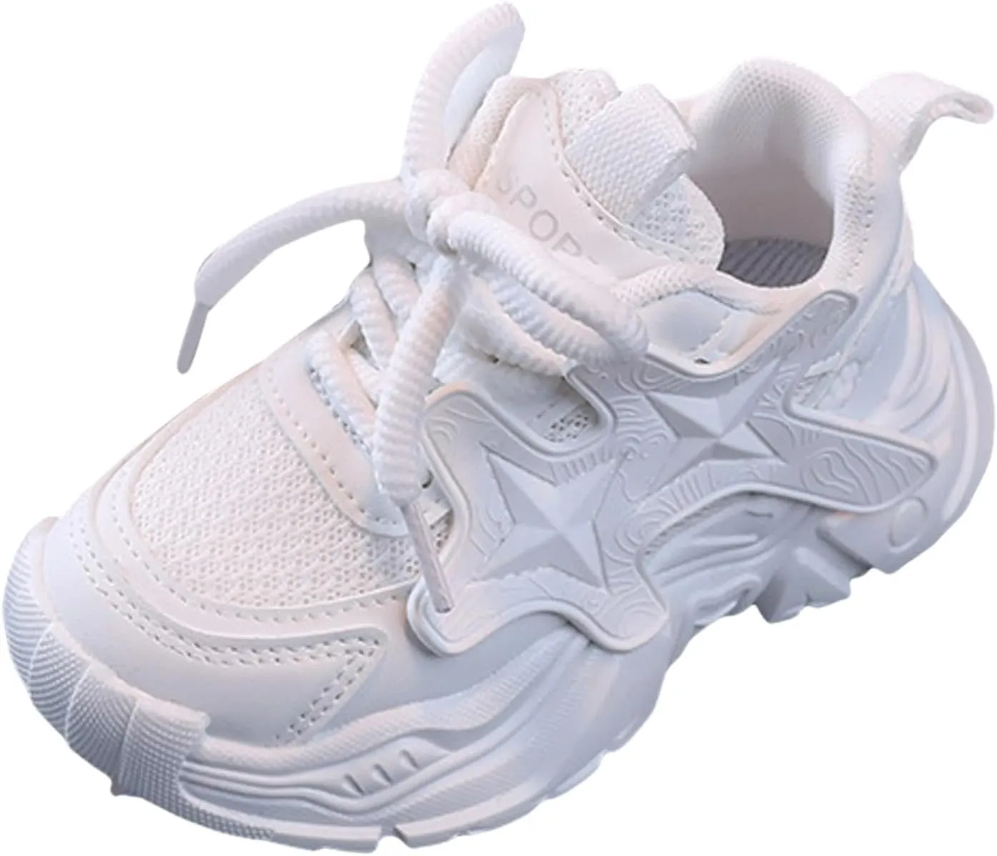 IWIHMIV Running Shoes for Kids Sneakers Boys Girls Tennis Shoes for Running Athletic Sports Lightweight Breathable Walking Shoes