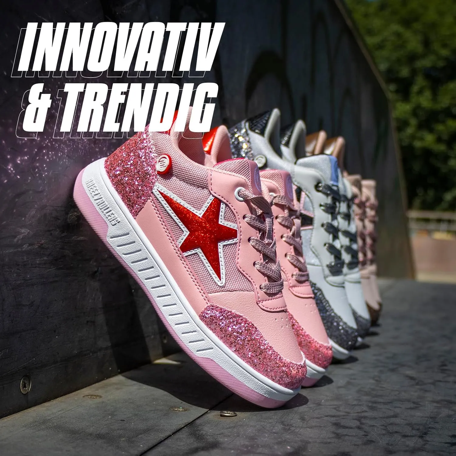 Kids' Roller Shoes | Transform from Street Sneakers to Roller Skates in Seconds | Patented Click System | Roller Sneakers for Boys & Girls