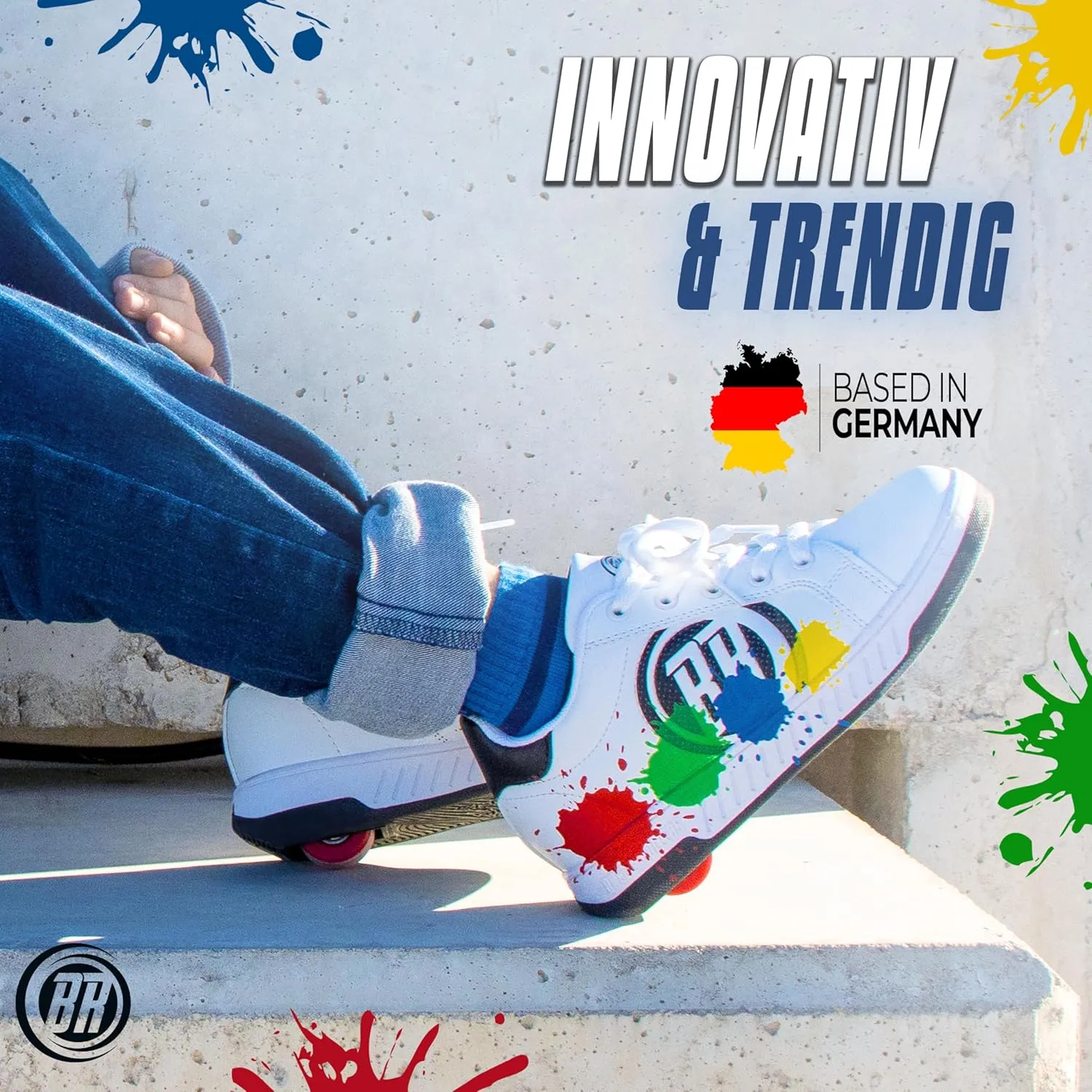 Kids' Roller Shoes | Transform from Street Sneakers to Roller Skates in Seconds | Patented Click System | Roller Sneakers for Boys & Girls