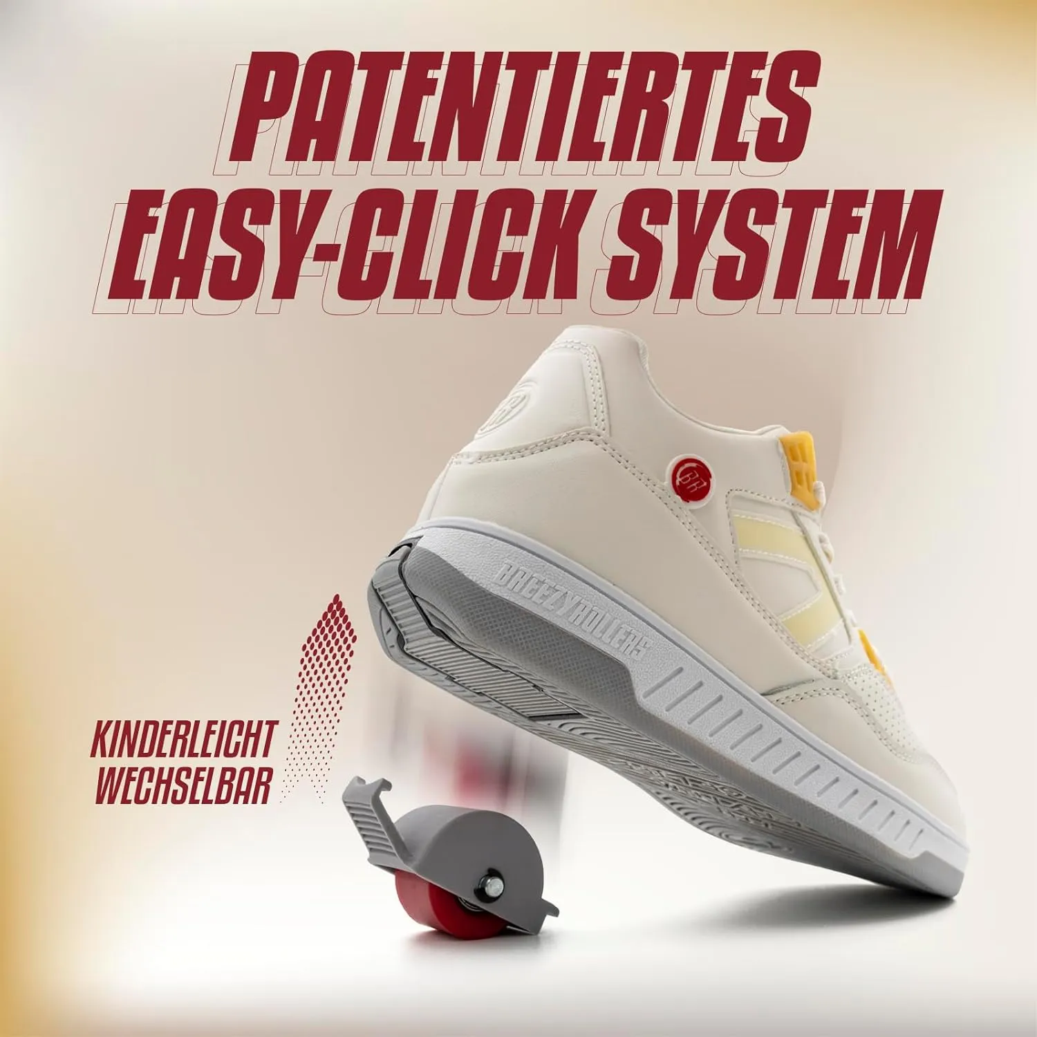 Kids' Roller Shoes | Transform from Street Sneakers to Roller Skates in Seconds | Patented Click System | Roller Sneakers for Boys & Girls