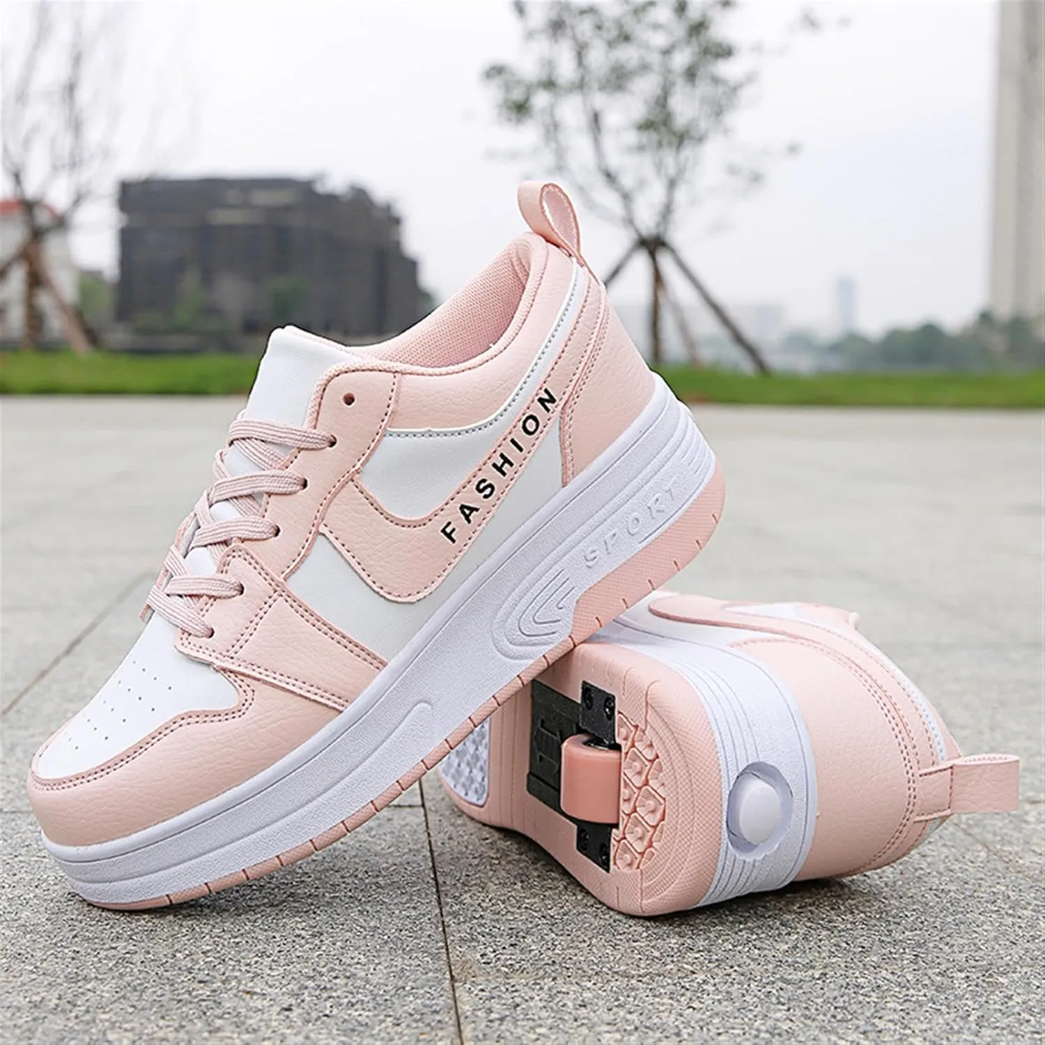 Kids Roller Skate Shoes Automatic Retrectable Technical Skateboarding Skates Multisport Running Sneakers for Boys Girls and Teen Outdoor