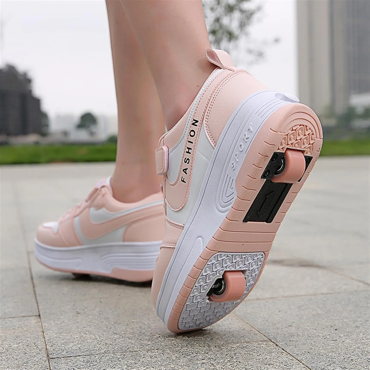 Kids Roller Skate Shoes Automatic Retrectable Technical Skateboarding Skates Multisport Running Sneakers for Boys Girls and Teen Outdoor