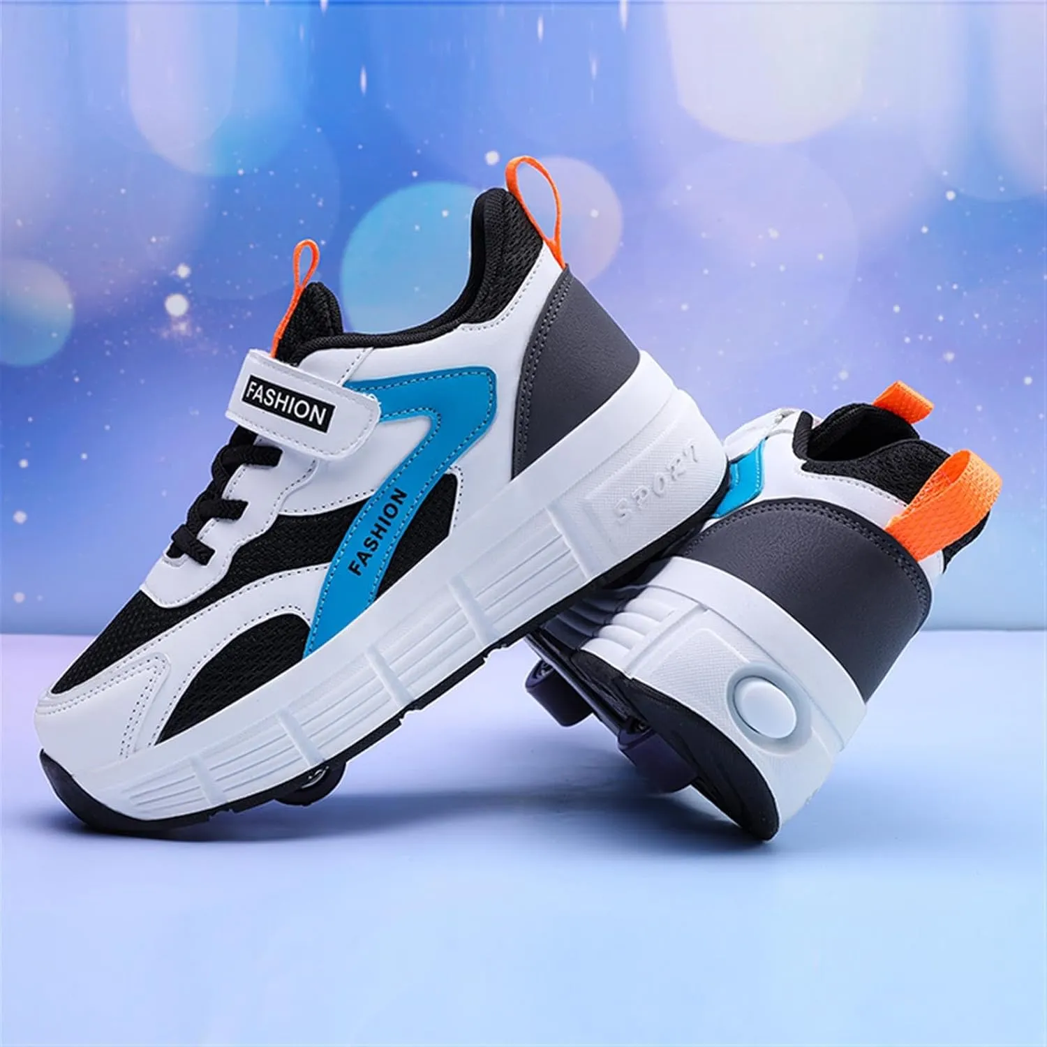 Kids Roller Skate Shoes Automatic Retrectable Technical Skateboarding Skates Multisport Running Sneakers for Boys Girls and Teen Outdoor