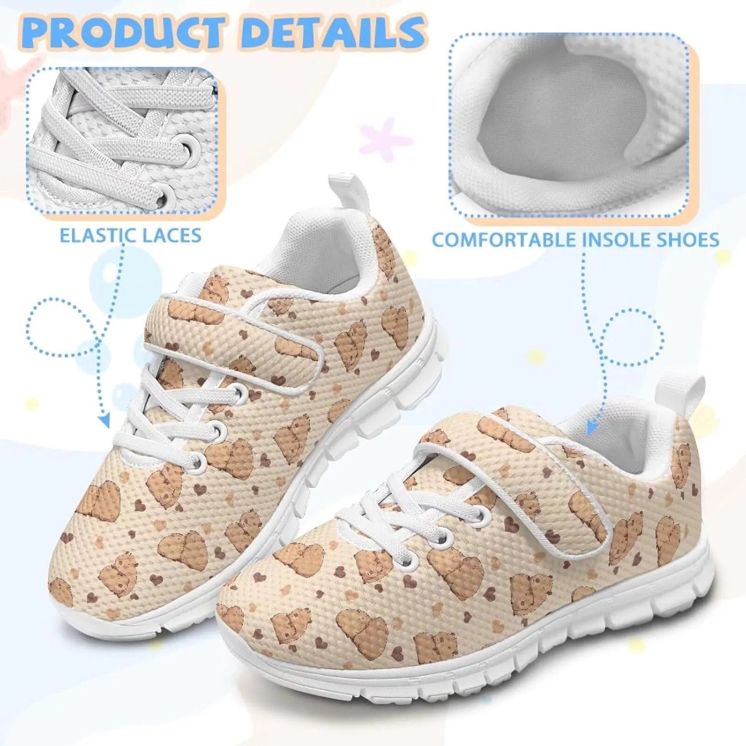 Kids Slip on Walking Shoes Athletic Sneakers for Girls Boys