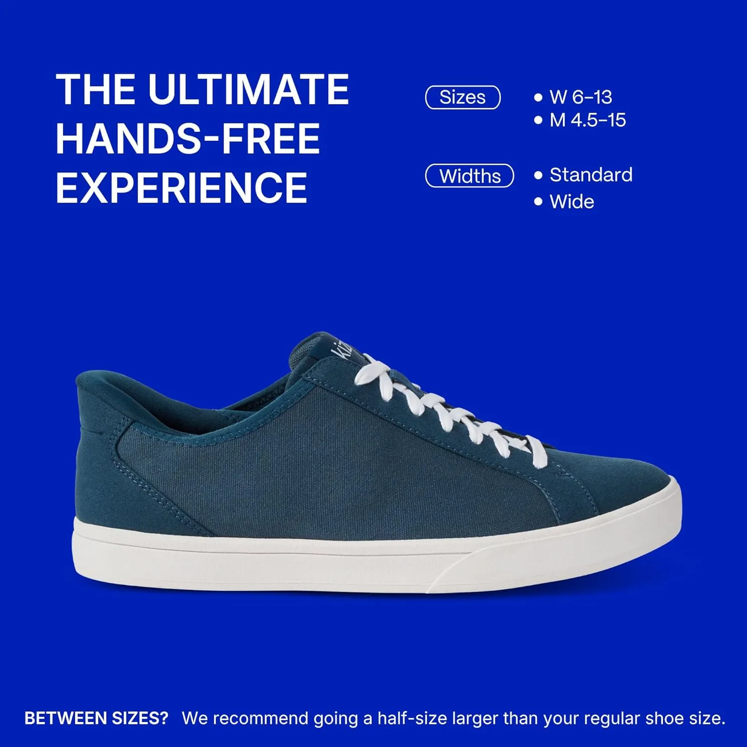 Kizik Slip On Sneakers: Irvine - Low-Profile, Stretch Canvas with Grippy Rubber Soles, Casual Shoes for Women & Men, Hands Free Convenience - Regular Width