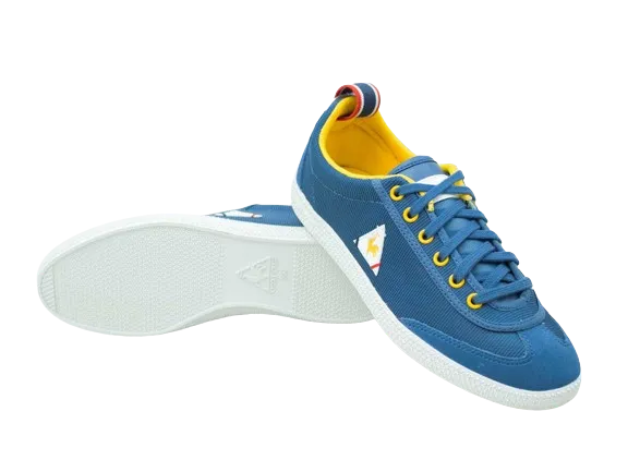 Lecoq Sportif Provencale Nylon Denim Mustard Sneaker