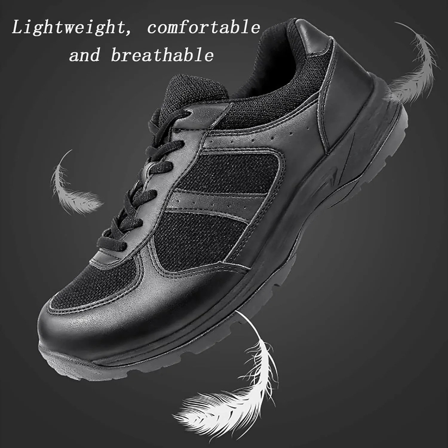 Lightweight Low Help Desert Boots for Men, Spring Autumn Comfort Durable Rubber Mountaineering Boots, Outdoor Lace-up Waterproof Non-slip Hiking Work Boots