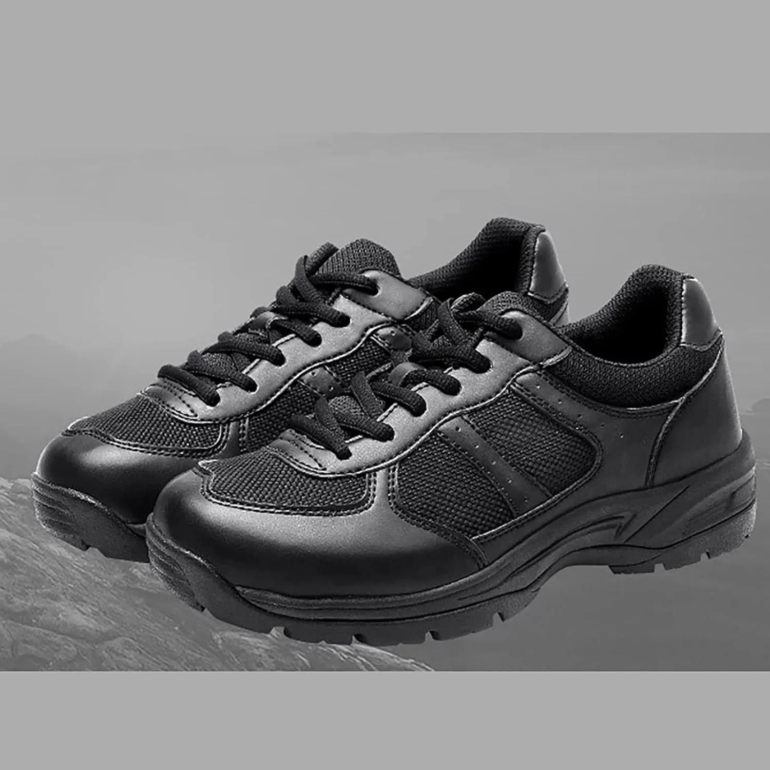 Lightweight Low Help Desert Boots for Men, Spring Autumn Comfort Durable Rubber Mountaineering Boots, Outdoor Lace-up Waterproof Non-slip Hiking Work Boots