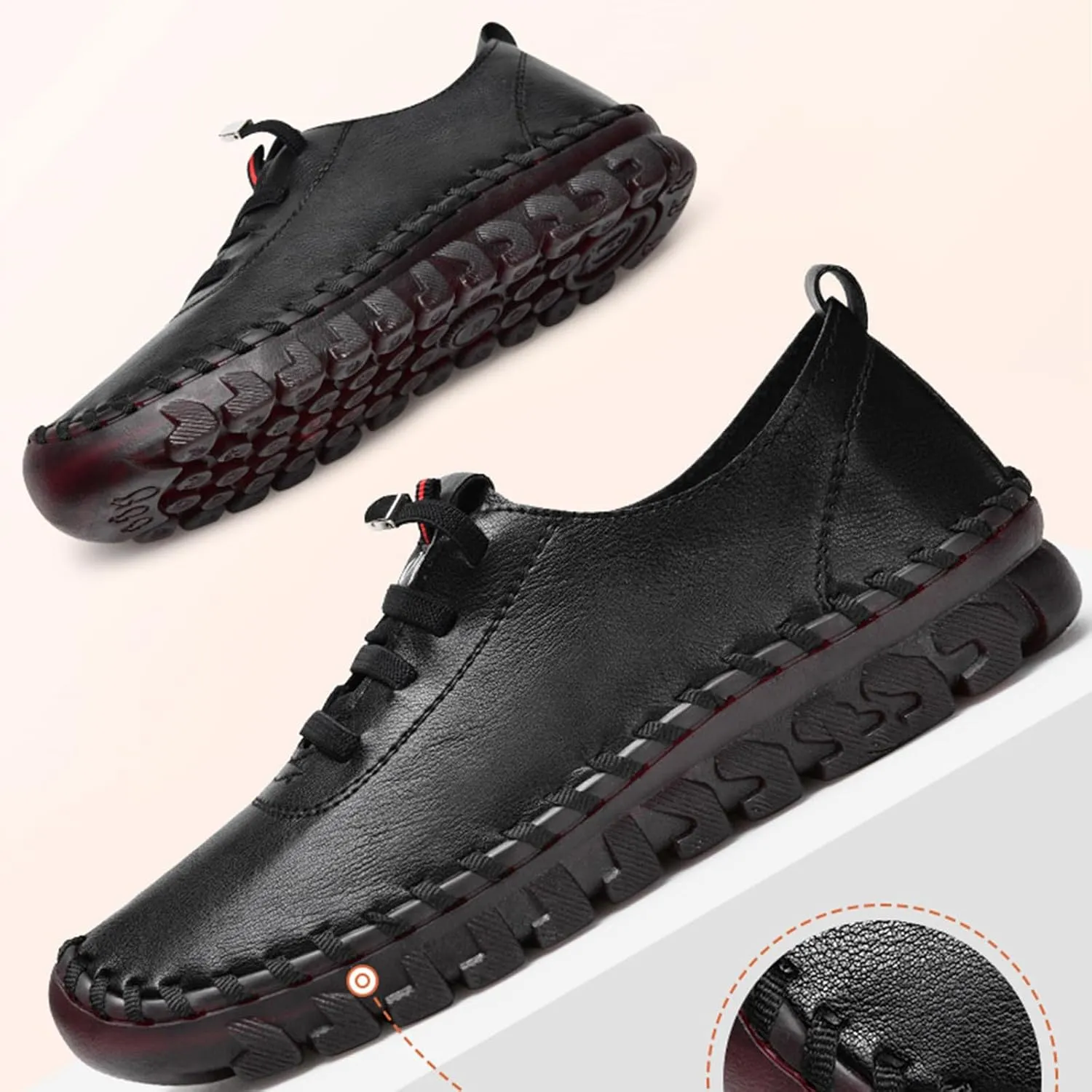 Loafers for Women Comfort Walking Shoes Comfort Walking Boat Shoe Lightweight Penny Loafers Slip on Work Flats Comfortable Loafer Casual Round Toe Moccasins Wild Driving Flat 2025