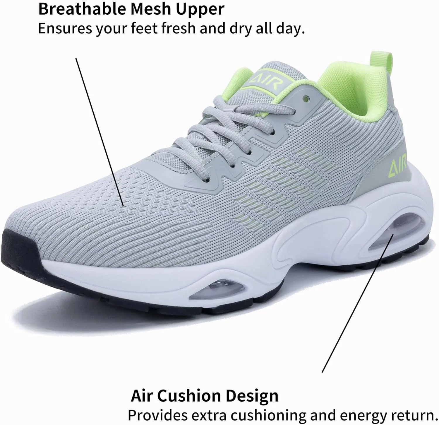 MAFEKE Mens Athletic Running Shoes Tennis Walking Fashion Sneakers Gym Comfortable Sport Non Slip Workout Cross Training Breathable Shoe Size 7-13