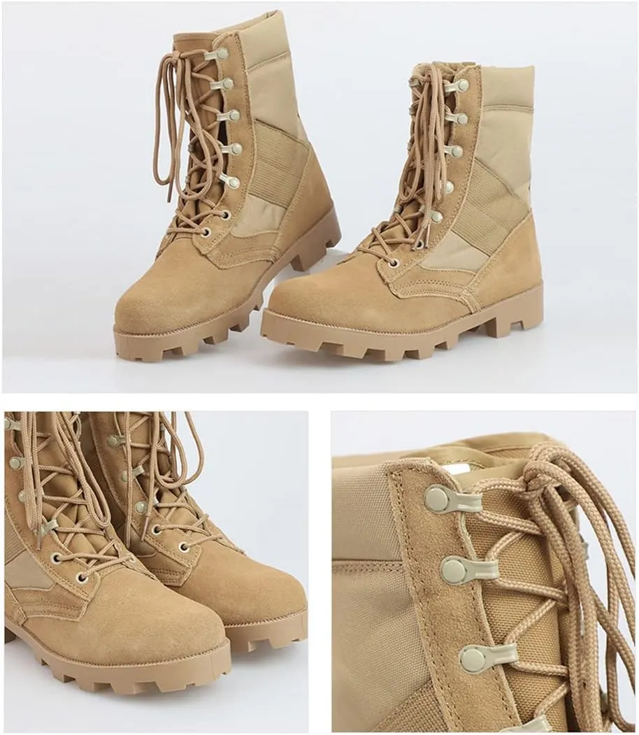 Men's Tactical Boots Outdoor Casual Lightweight Desert Military Boots for Hiking Work Combat