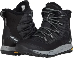 Merrell Women's Winter Boots Hiking, Black, 10