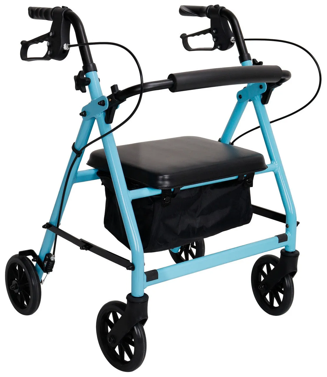 Mini Petite Seat Four Wheeled Walker Rollator