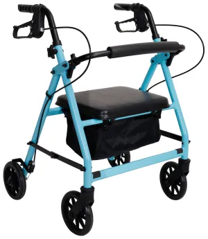 Mini Petite Seat Four Wheeled Walker Rollator