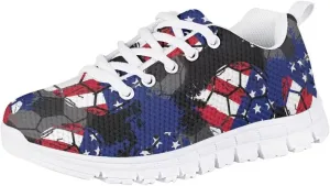 Pinupub Kids Running Shoe for Boys Girls Lace-up Running Tennis Sneakers Casual Sports Shoes